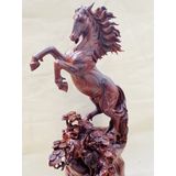  Tượng gỗ Nhất Mã Phi Thiên Gỗ Chun Sụn Cẩm-Bảo Khánh Việt Nam 62cm 