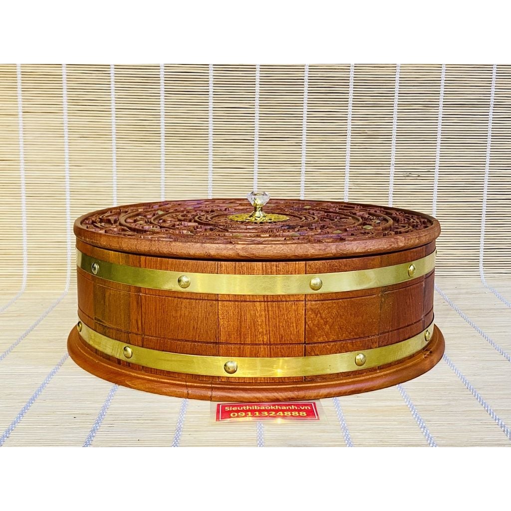  Hộp gỗ đựng mứt tết 