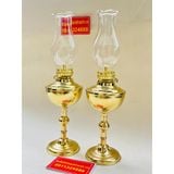  Cặp đèn dầu đồng cao cấp-Bảo Khánh Việt Nam 25cm 