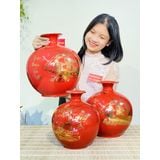  Bình hút lộc vẽ vàng cao cấp xuất xứ Bát Tràng 