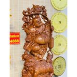  [PHONG THỦY TẠI GIA]-Tượng Di Lặc Bồ Tát Gỗ Hương 60cm-Phong Thủy Bảo Khánh 