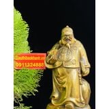  Tượng Quản Gia phong thủy,chiêu tài chất liệu Đồng cao cấp 16cm 