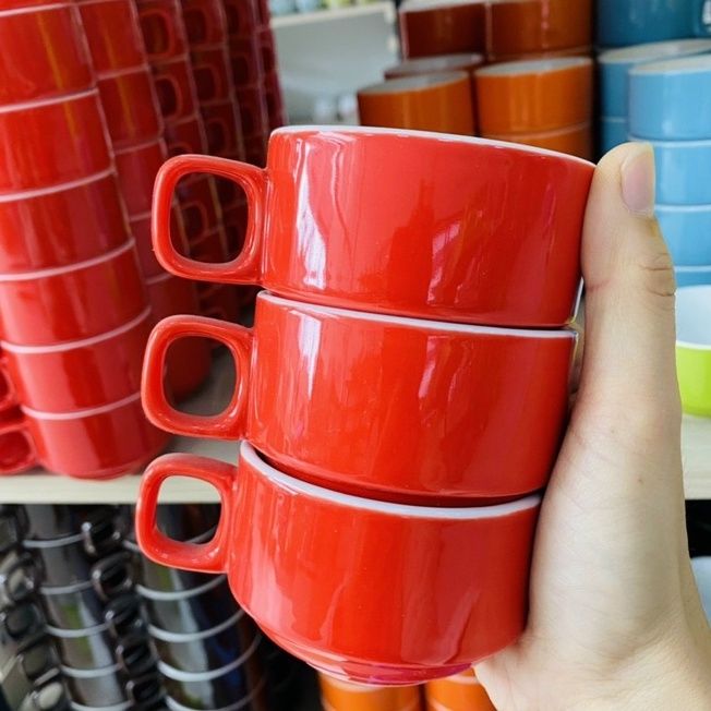  Cốc Uống Nước gốm sứ Chính Hãng Bát Tràng 250ml 