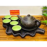  Ấm chén tử sa Bát Tràng cao cấp chính hãng 350ml-Ấm chén Bảo Khánh 