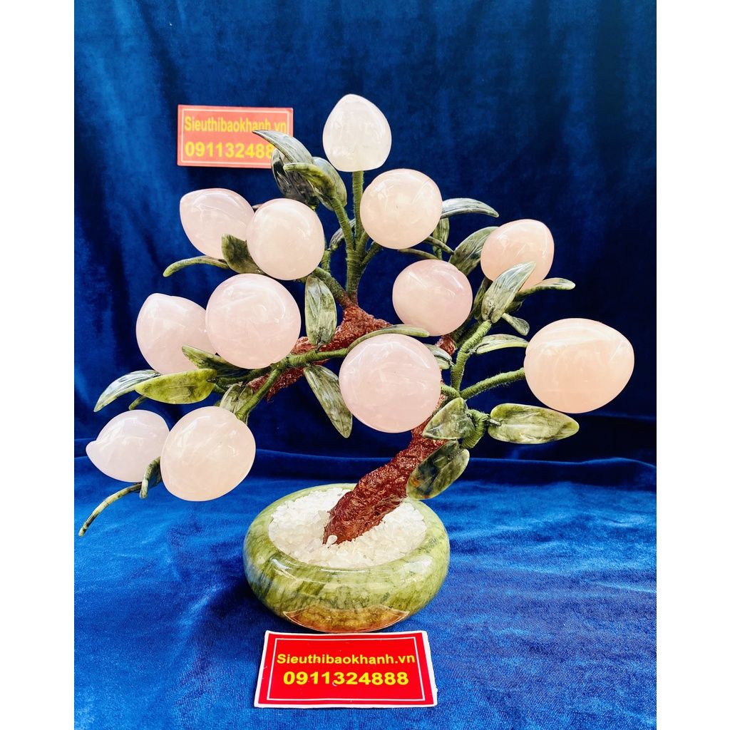  [SALE TẾT]-Cây Đào Trang Trí ,Phong Thủy Cao Cấp-Mỹ Nghệ Bảo Khánh 30cm-Siêu Thị Bảo Khánh 