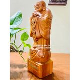  Di Lặc chúc phúc Đế Phú Quý Phát Tài gỗ hương 