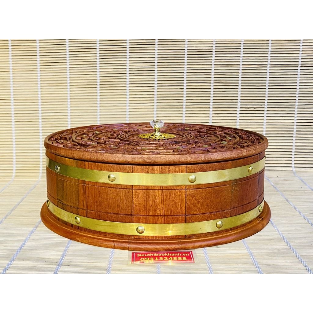  Hộp gỗ đựng mứt tết 