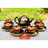  Bộ ấm chén hỏa biến lòng hoa 