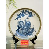  Đĩa trang trí men rạn giả cổ xuất xứ Bát Tràng 