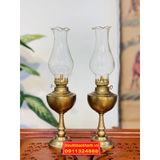  Đèn dầu Đồng phong thủy cao cấp 25cm 
