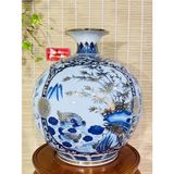  Bình gốm Bát Tràng tứ quý cực đẹp cao 40 cm 