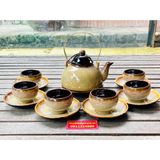  Bộ ấm chén hỏa biến gốm sứ Bát Tràng _SieuThiBaoKhanh 