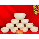  Bộ mười bát ăn họa tiết in nổi 