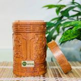  Quà tặng,vật trang trí cao cấp Hộp chè gỗ Bách Xanh 20cm 