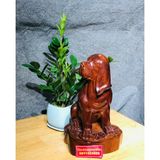  Tượng chó tài lộc gỗ hương cao cấp - uy tín 