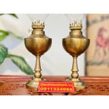  Đèn dầu Đồng phong thủy cao cấp 25cm 