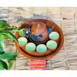  Bộ ấm chén Tử Sa Bát Tràng đắp nổi cao cấp 350ml 