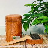 Quà tặng,vật trang trí cao cấp Hộp chè gỗ Bách Xanh 20cm 