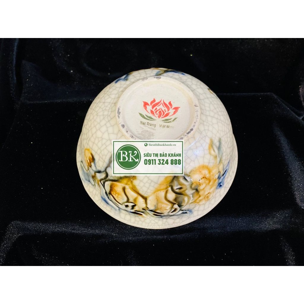  Bát Thờ Men Rạn Cao Cấp Bát Tràng-Bảo Khánh Việt Nam 7cm 