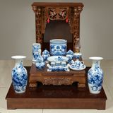  Trọn bộ ban thờ gốm sứ Bát Tràng 