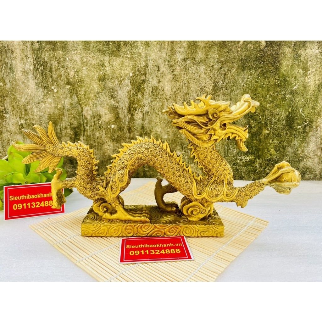  TƯỢNG RỒNG ĐỒNG PHONG THỦY CAO CẤP 33CM-PHONG THỦY BÁO KHÁNH 