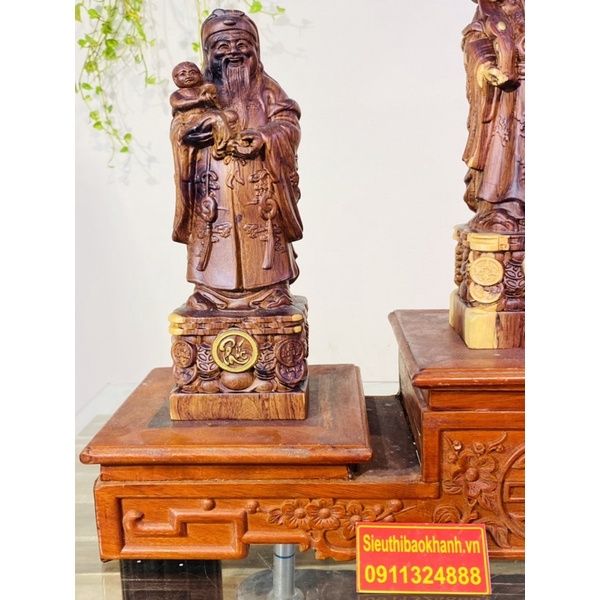  Bộ tam đa Phúc Lộc Thọ gỗ hương 