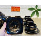  Bộ ấm chén Bát Tràng Vinh Hoa Phú Quý vẽ vàng 24k BKCE-001530VN-0012 