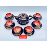  Bộ Ấm Chén Men Hoả Biến Cao Cấp 