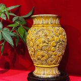  Bình hoa để bàn,trang trí chất liệu gốm Bát Tràng cao cấp 30cm 