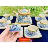  Bộ ấm chén gốm sứ men rạn xuất xứ Bát Tràng cao cấp BKCEVN-8032 