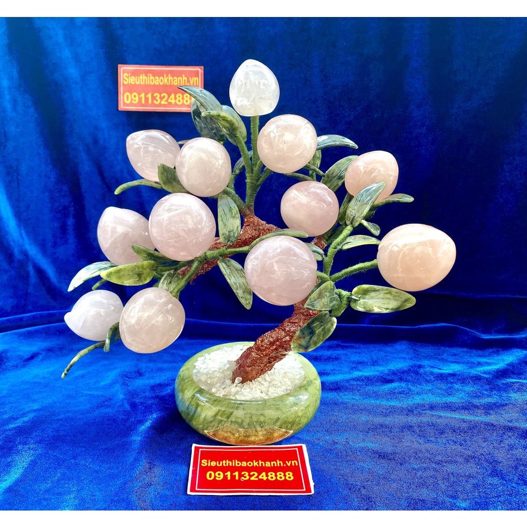  [SALE TẾT]-Cây Đào Trang Trí ,Phong Thủy Cao Cấp-Mỹ Nghệ Bảo Khánh 30cm-Siêu Thị Bảo Khánh 