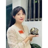  Gạt Tàn Chất Liệu Hợp Kim Đồng Trạm Trổ Tinh Xảo 15cm 