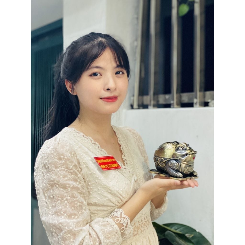  Gạt Tàn Chất Liệu Hợp Kim Đồng Trạm Trổ Tinh Xảo 15cm 