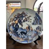  Đĩa cảnh họa tiết núi non 