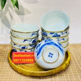  [BÁT TRÀNG CHÍNH HÃNG]- BÁT ĂN MEN LAM-BÁT TRÀNG BẢO KHÁNH 