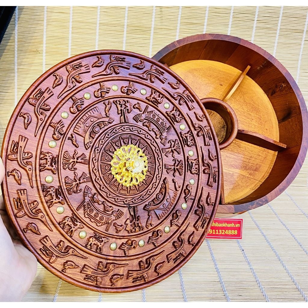  Hộp gỗ đựng mứt tết 