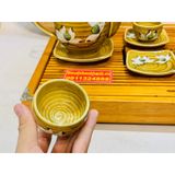  Bộ ấm chén gốm sứ bát tràng men da lươn cao cấp 