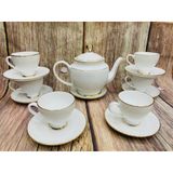  Bộ ấm chén mộc lan đơn chỉ vàng 