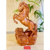  Tượng ngựa gỗ hương 