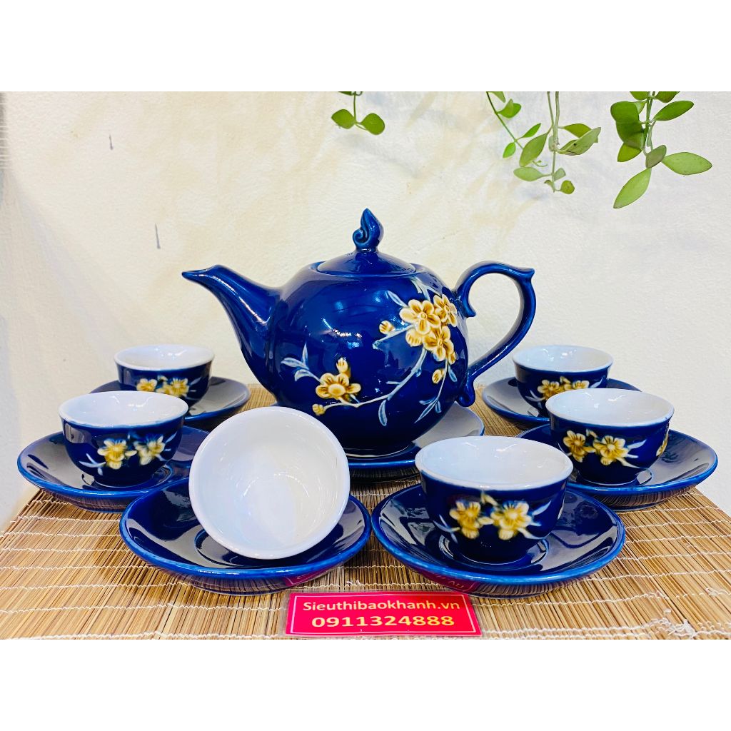  Bộ ấm chén hoa mai 