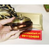  Xông trầm hương đồng quà tặng,đồ trang trí cao cấp 25cm-Siêu thị Bảo Khánh 