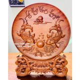  Đĩa cảnh Lý Ngư Vọng Nguyệt 