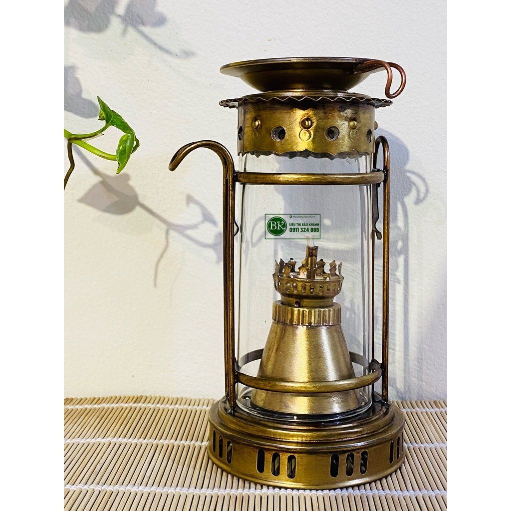  Đèn dầu đồng dáng cổ cao cấp 