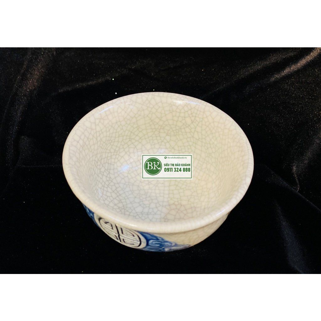  Bát Thờ Men Rạn Cao Cấp Bát Tràng-Bảo Khánh Việt Nam 7cm 
