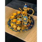  Bộ ấm chén hợp kim đồng dáng hoàng gia 