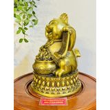  Tượng mèo thần tài mạ vàng 