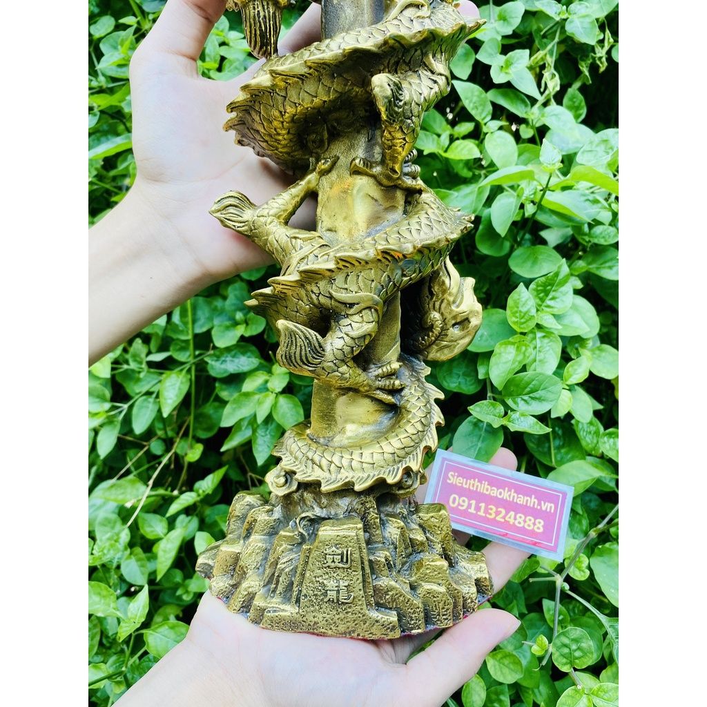  Tượng rồng cuộn phong thủy -Bảo Khánh 