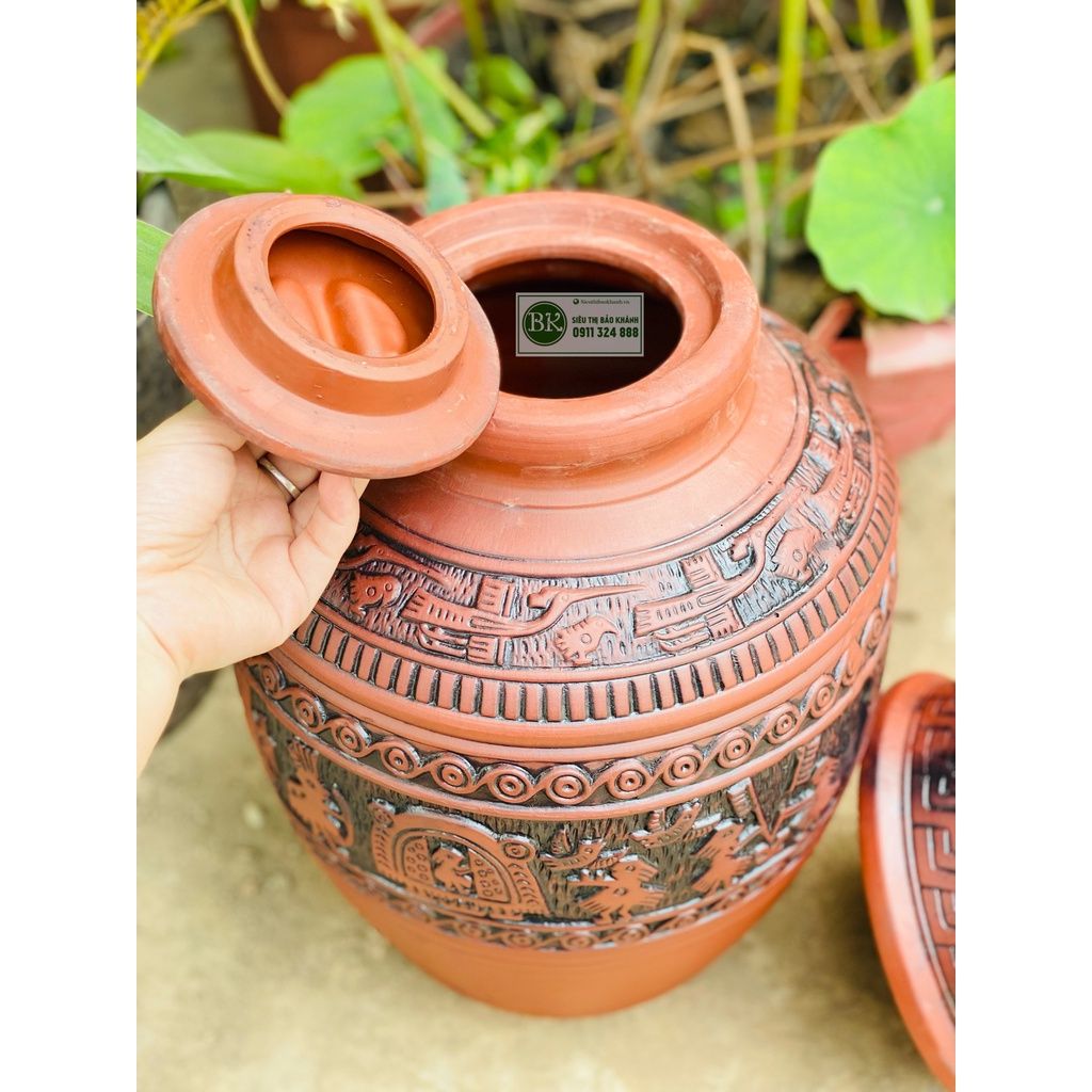  Chum Sành Trống Đồng Đông Sơn Âu Lạc-Siêu Thị Bảo Khánh 10L 