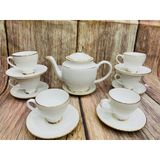  Bộ ấm chén mộc lan đơn chỉ vàng 