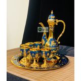  Bộ ấm chén hợp kim đồng dáng hoàng gia 
